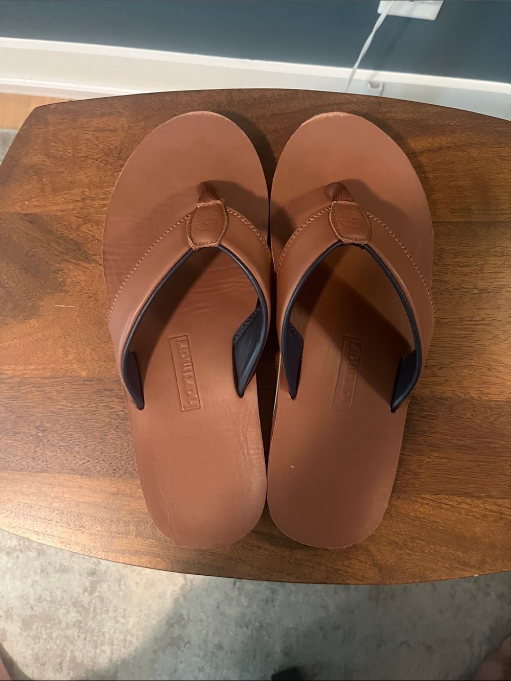 Hari Mari Men Flip Flops (Clipper/Cask) Size 10 (Runs small, better 9 or 9.5)